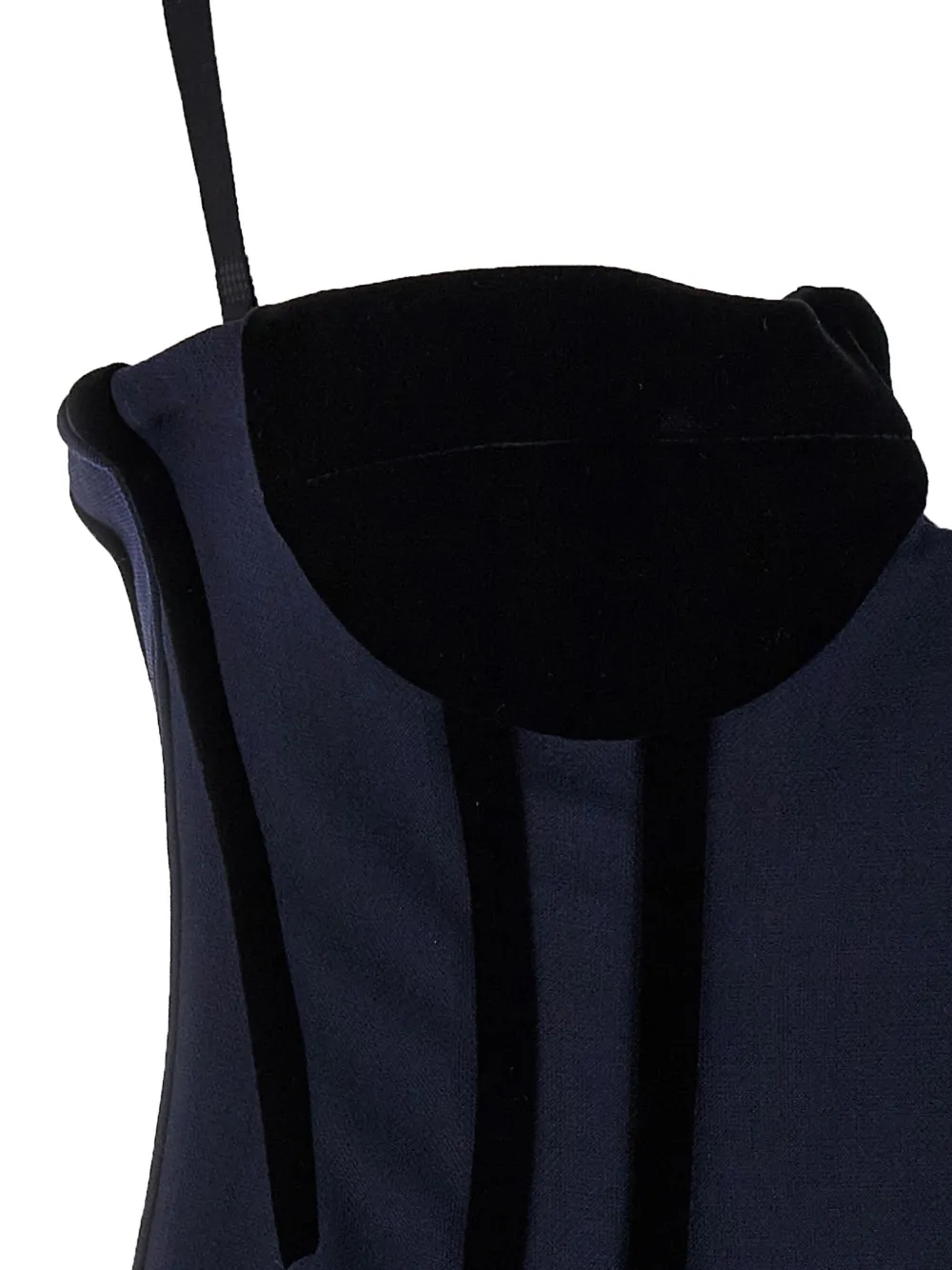 Sportmax Velvet-cup Corset Dress In Blue