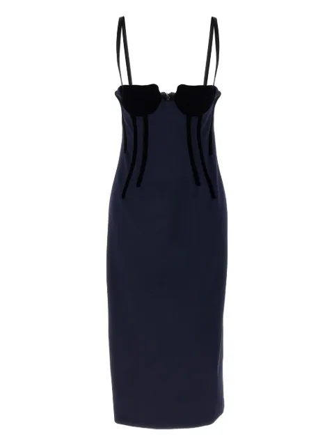 Sportmax velvet-cup corset dress