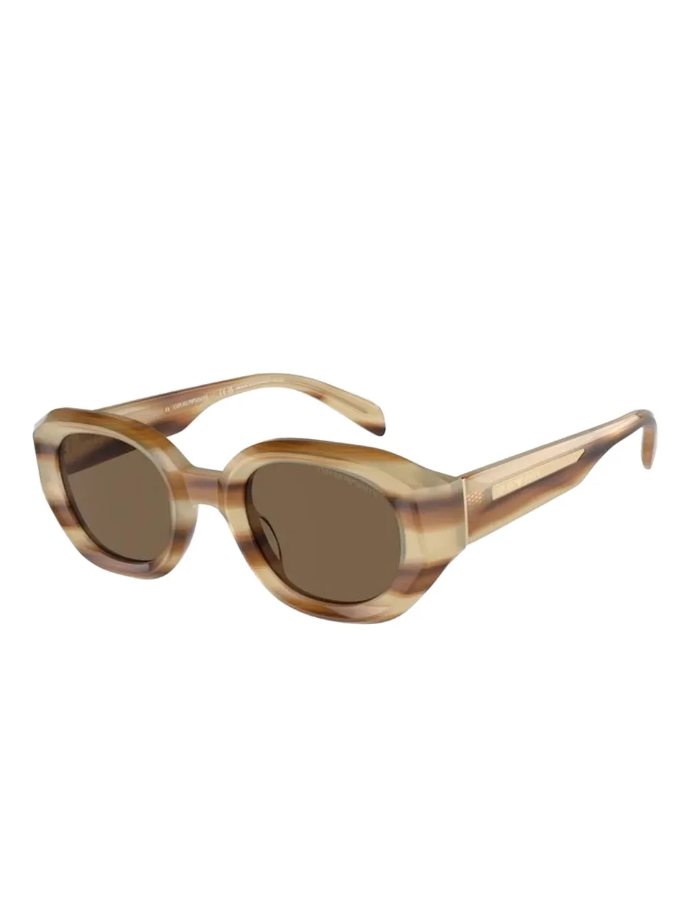 Emporio Armani striped sunglasses Bruin