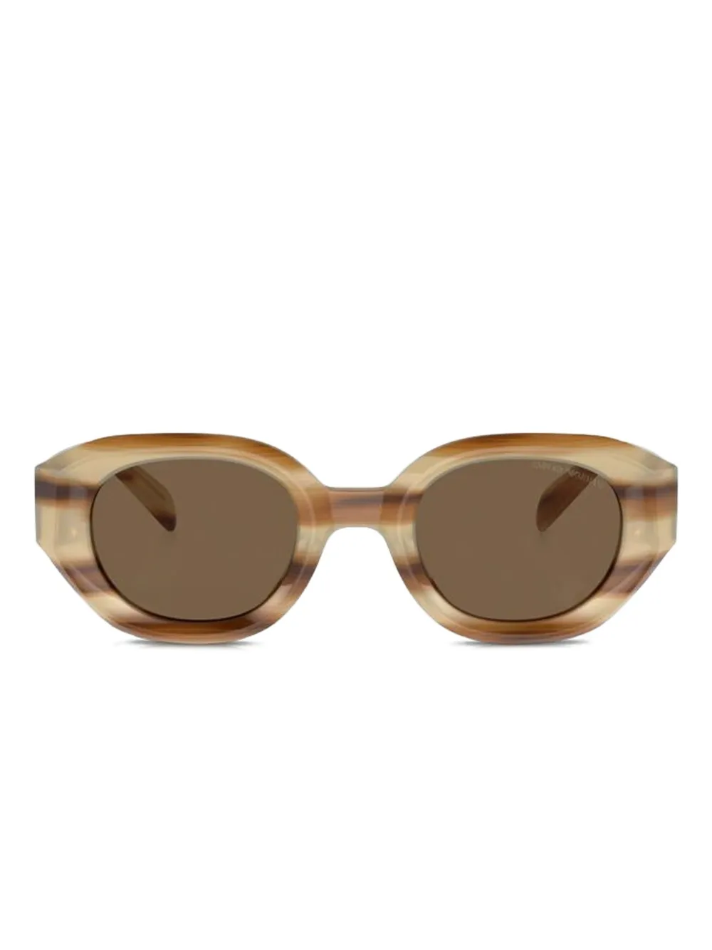 Emporio Armani striped sunglasses Bruin
