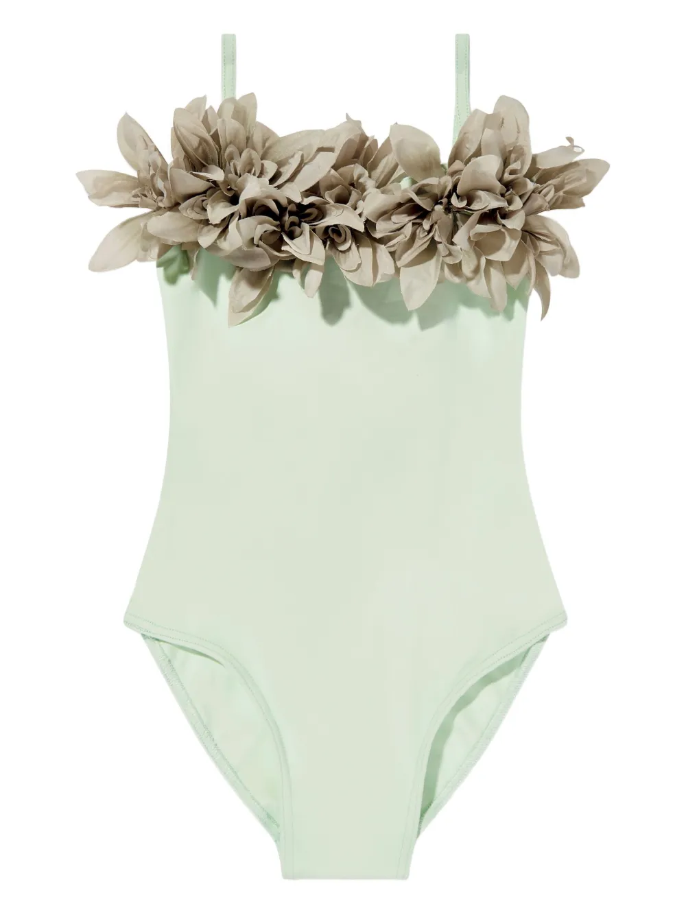 SELINIACTION KIDS floral-embellished swimsuit Groen