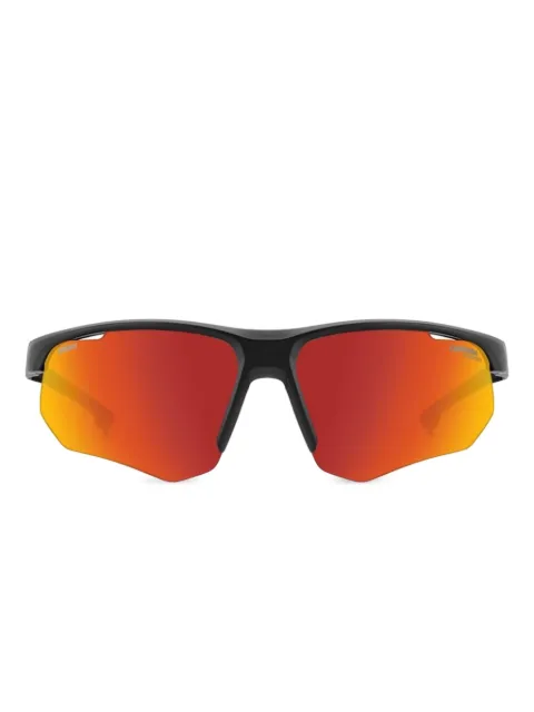 Carrera oversized red-lens sunglasses
