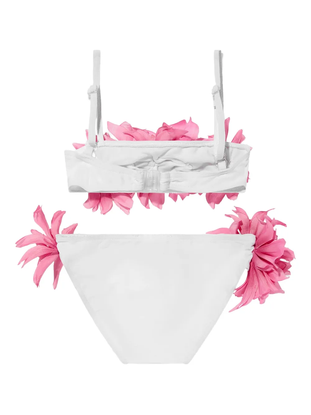 SELINIACTION KIDS Bikini verfraaid met bloemen Wit