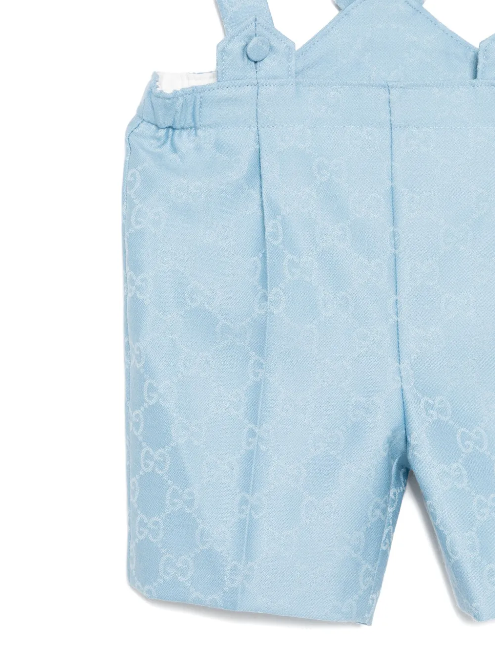 Gucci Kids Tuinbroek met knoopsluiting Blauw