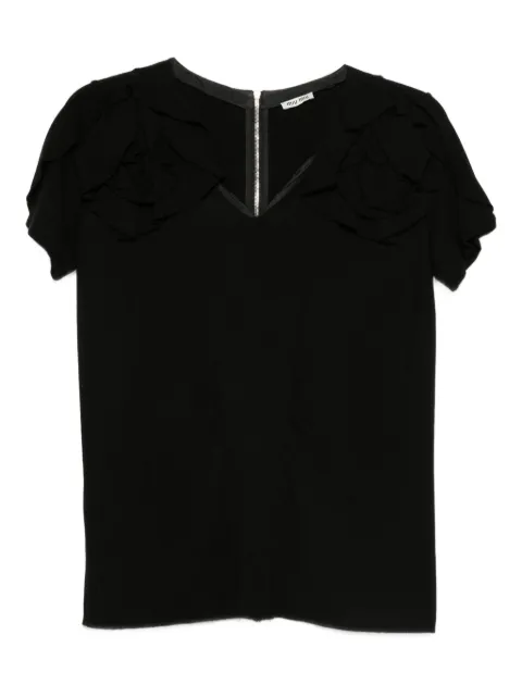 Miu Miu Pre-Owned 1990s Bluse mit Rosendetail