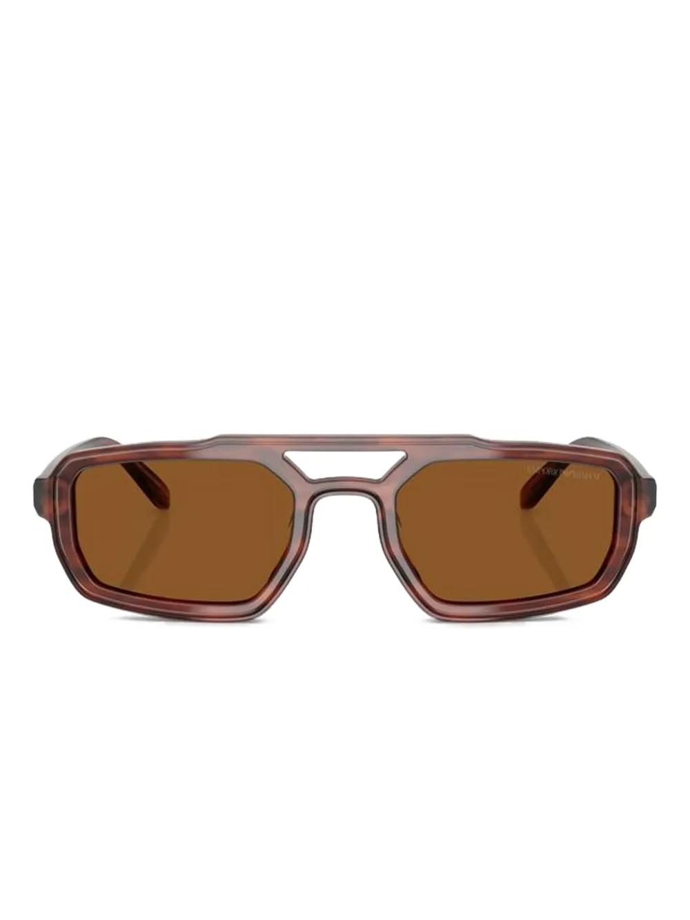 Emporio Armani geometric-frame sunglasses Bruin