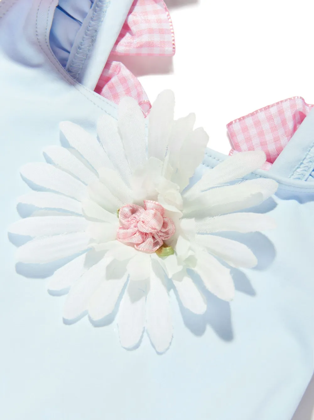 SELINIACTION KIDS Badpak verfraaid met bloemen en strikdetail Blauw