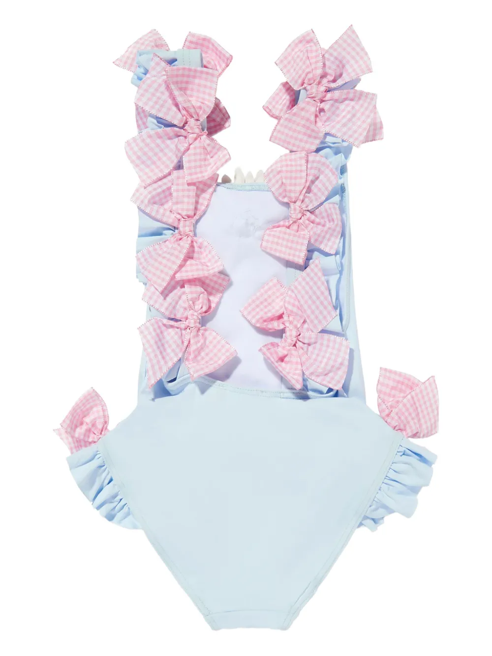 SELINIACTION KIDS Badpak verfraaid met bloemen en strikdetail Blauw