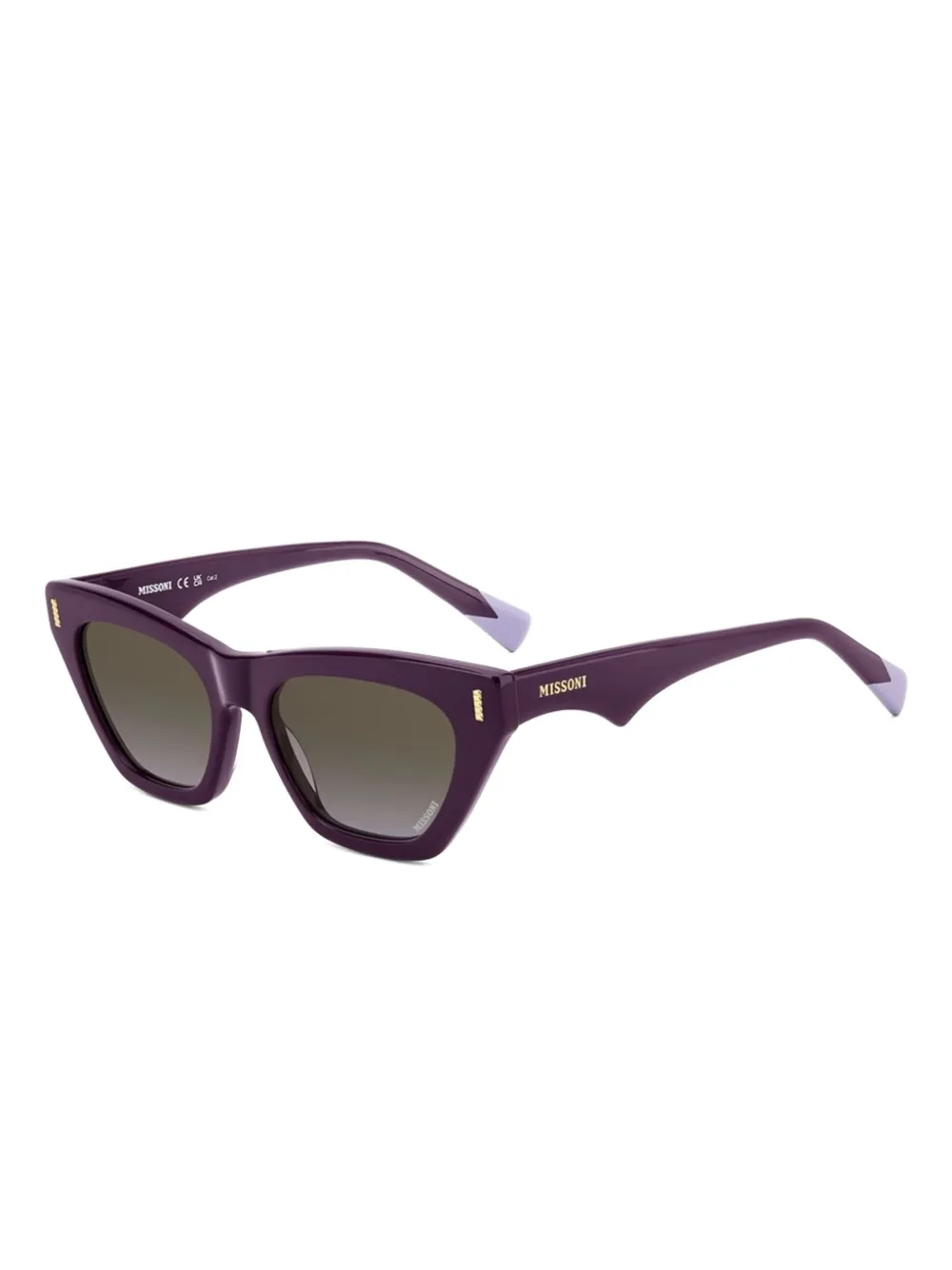 Missoni cat-eye frame sunglasses Paars
