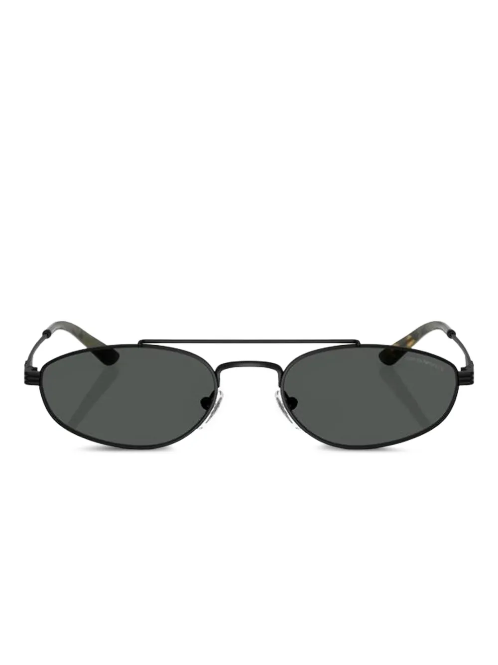 Emporio Armani oval-frame sunglasses Zwart