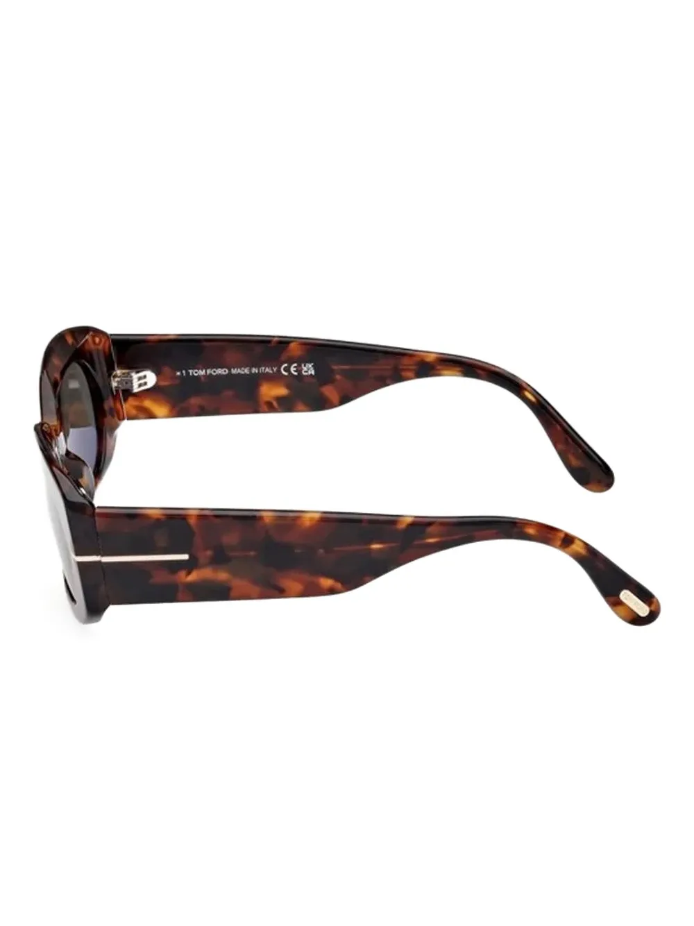 TOM FORD Cielle oval-frame sunglasses Bruin