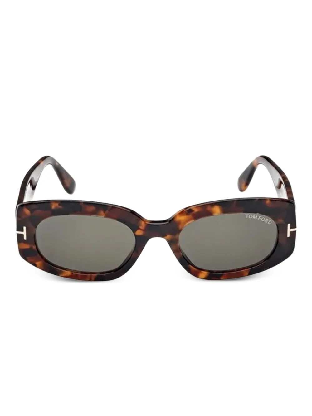 TOM FORD Cielle oval-frame sunglasses Bruin