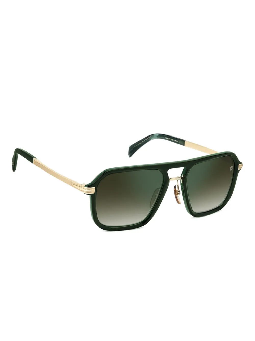 DAVID BECKHAM EYEWEAR gold-detail square sunglasses Goud