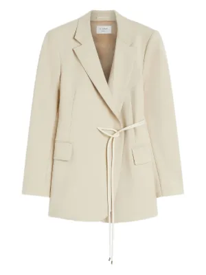 JW Anderson wrap-design metal-detail Jacket | Neutrals | FARFETCH