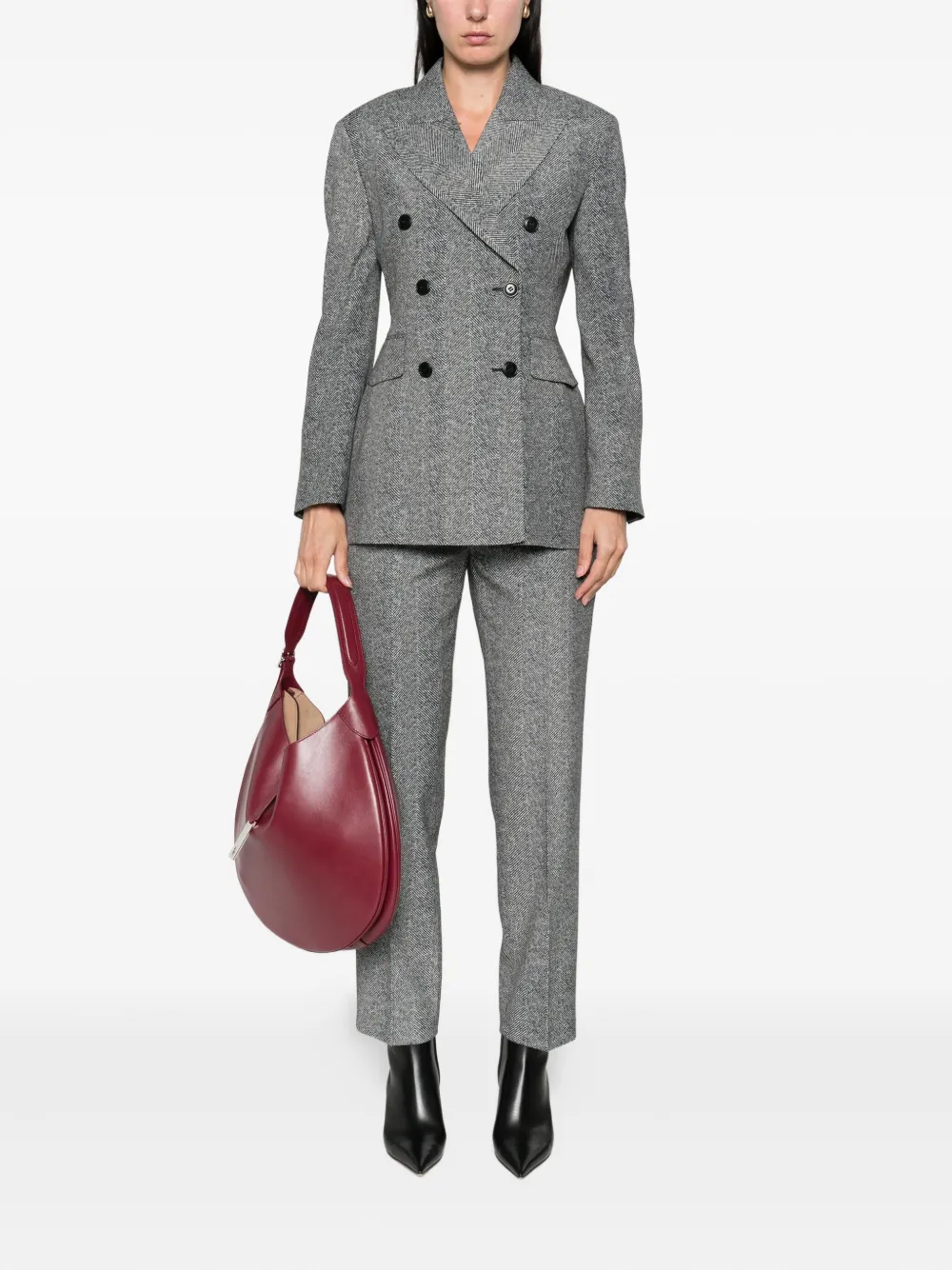 Ermanno Scervino Blazer met dubbele rij knopen Grijs
