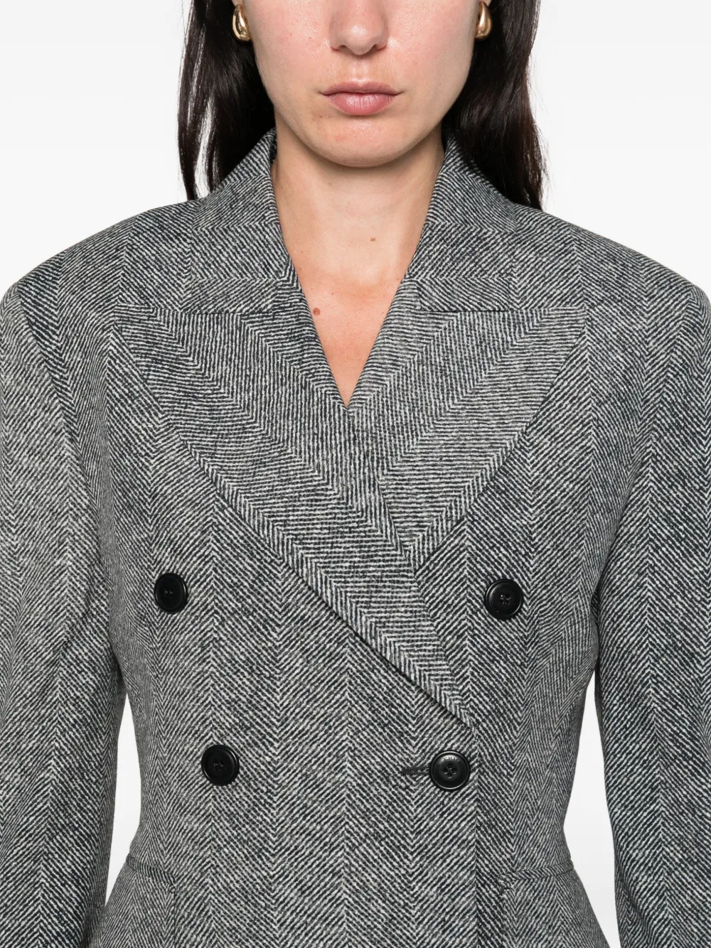 Ermanno Scervino Blazer met dubbele rij knopen Grijs