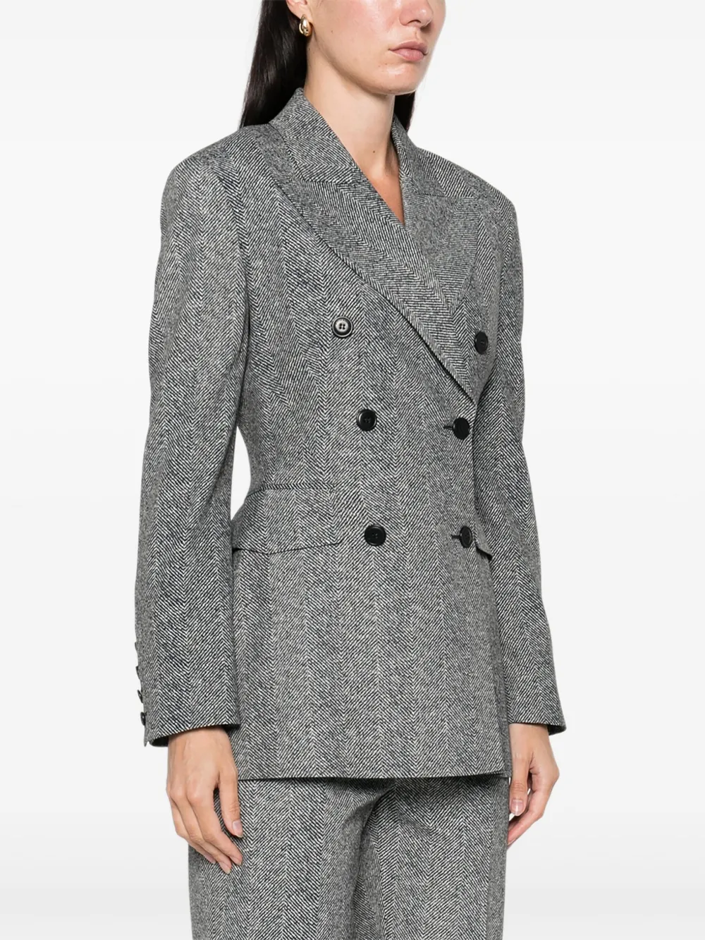 Ermanno Scervino Blazer met dubbele rij knopen Grijs