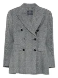 Ermanno Scervino herringbone double-breasted blazer - Grey