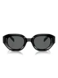 Emporio Armani acetate geometric sunglasses - Black