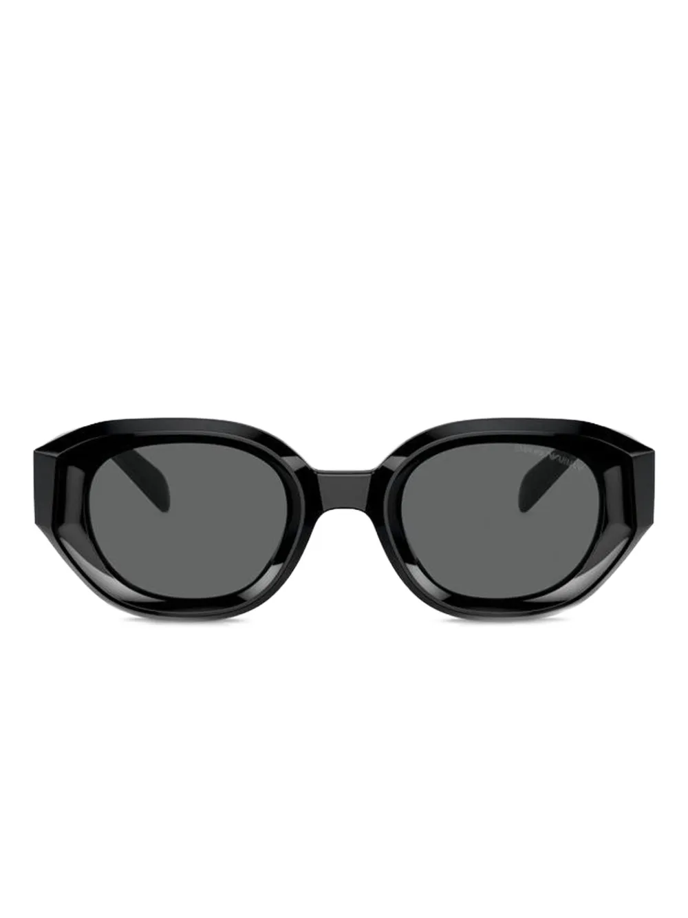 Emporio Armani acetate geometric sunglasses Zwart