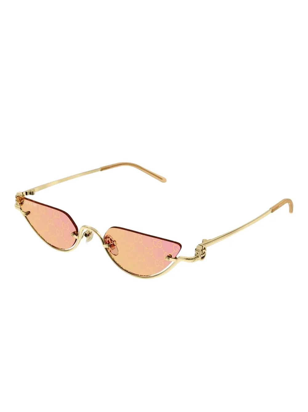 Gucci Eyewear GG1603S logo cat-eye sunglasses Goud