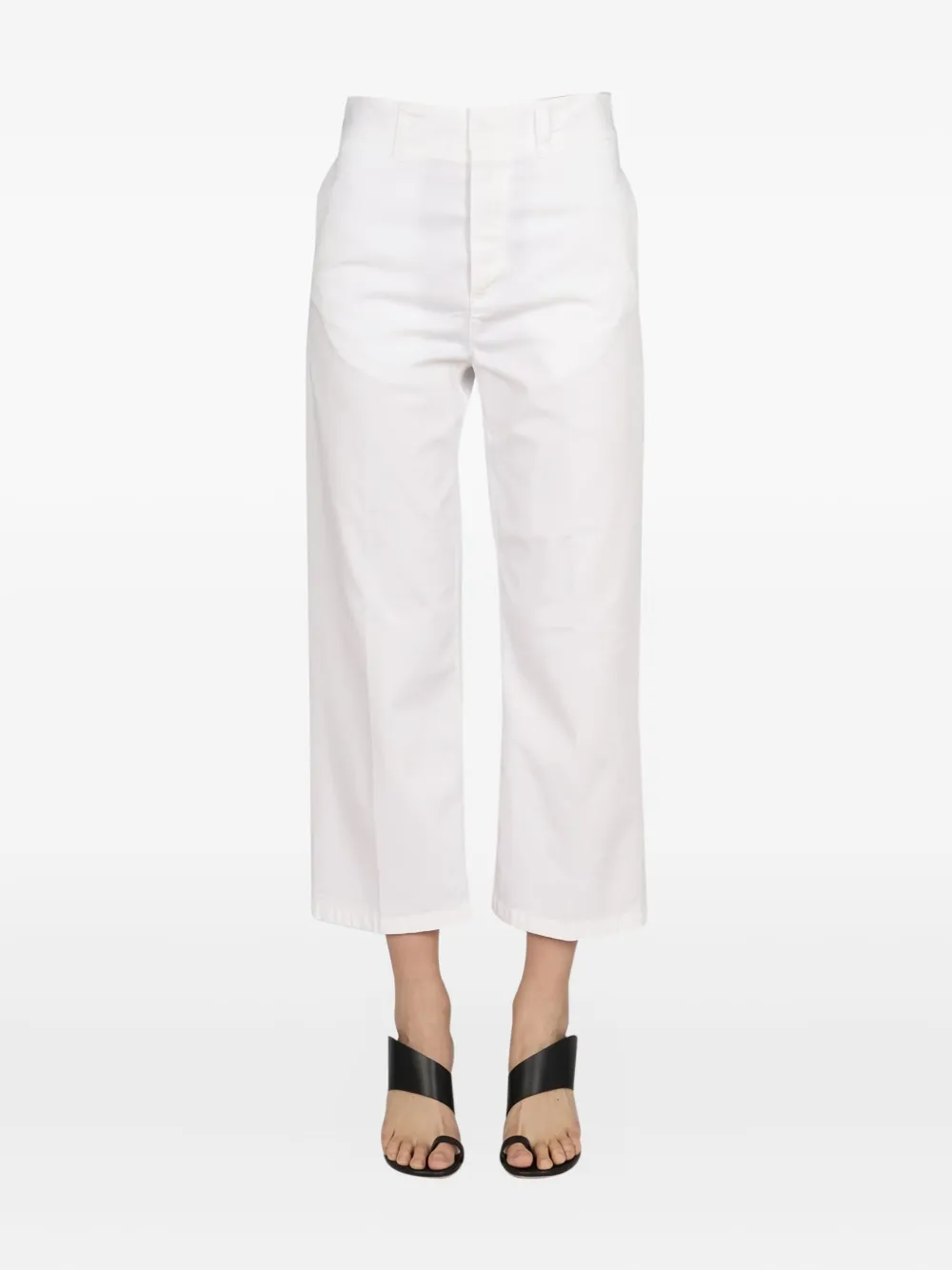 Department 5 concealed-fastening trousers - Bianco