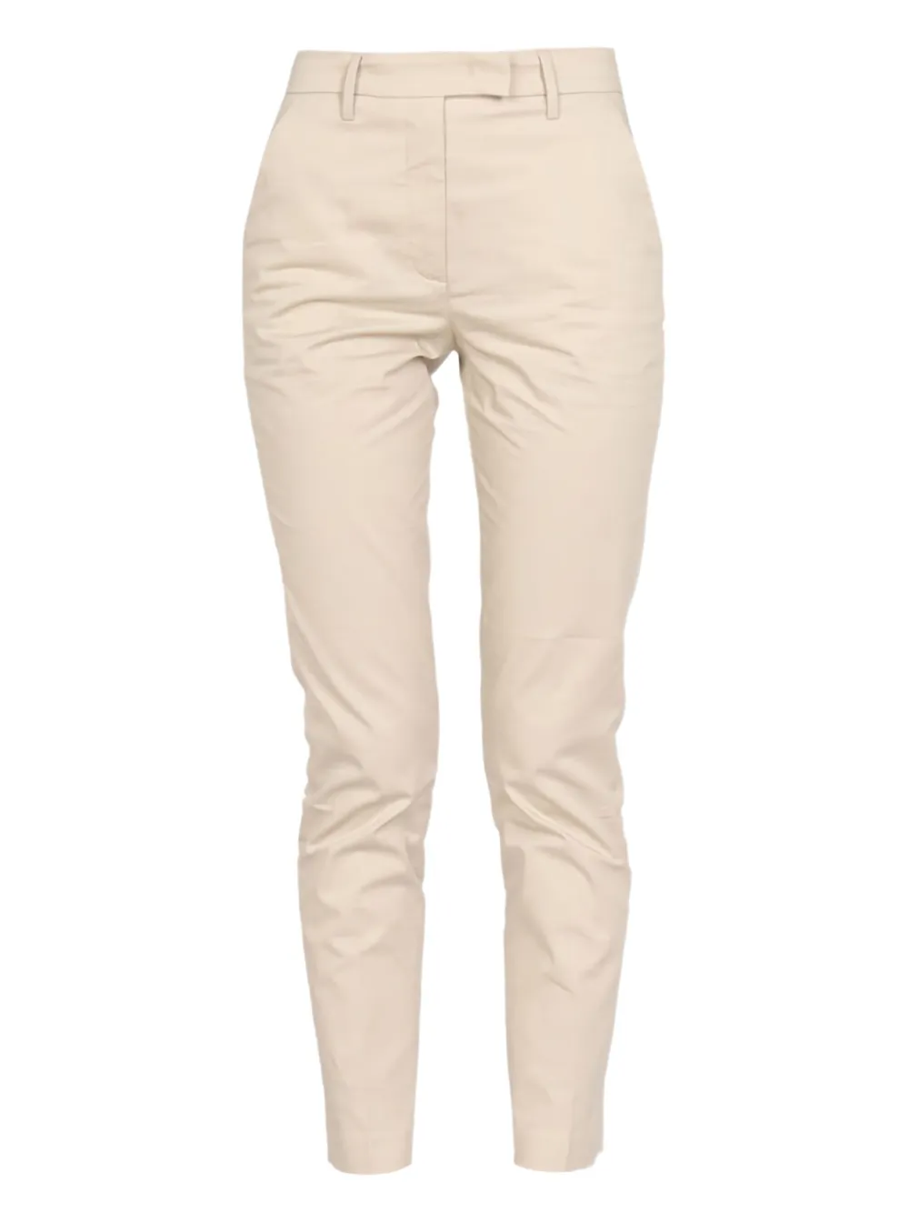 cotton slim-fit trousers
