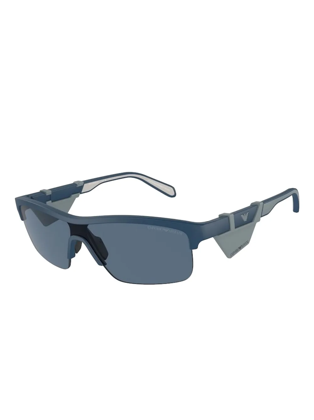 Emporio Armani geometric-frame sunglasses Blauw