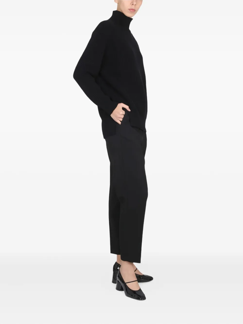Department 5 pleated trousers - Zwart