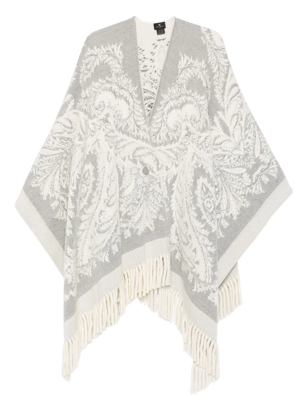 Etro Paisley-pattern Fringed Poncho