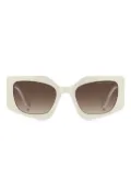 Marc Jacobs Eyewear geometric-frame sunglasses - Neutrals