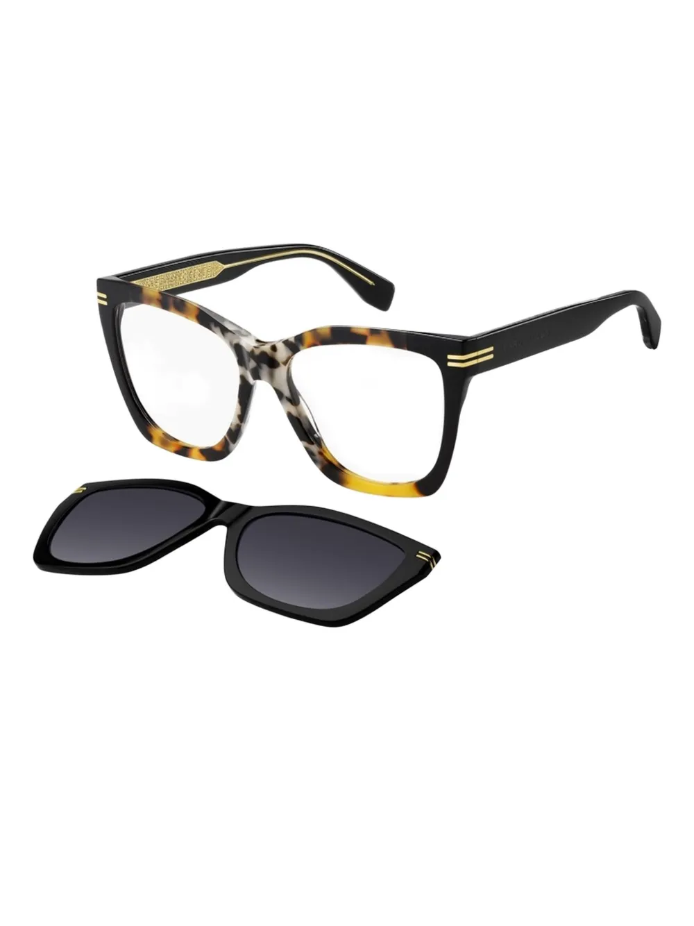 Marc Jacobs Eyewear tortoiseshell-effect sunglasses - Bruin