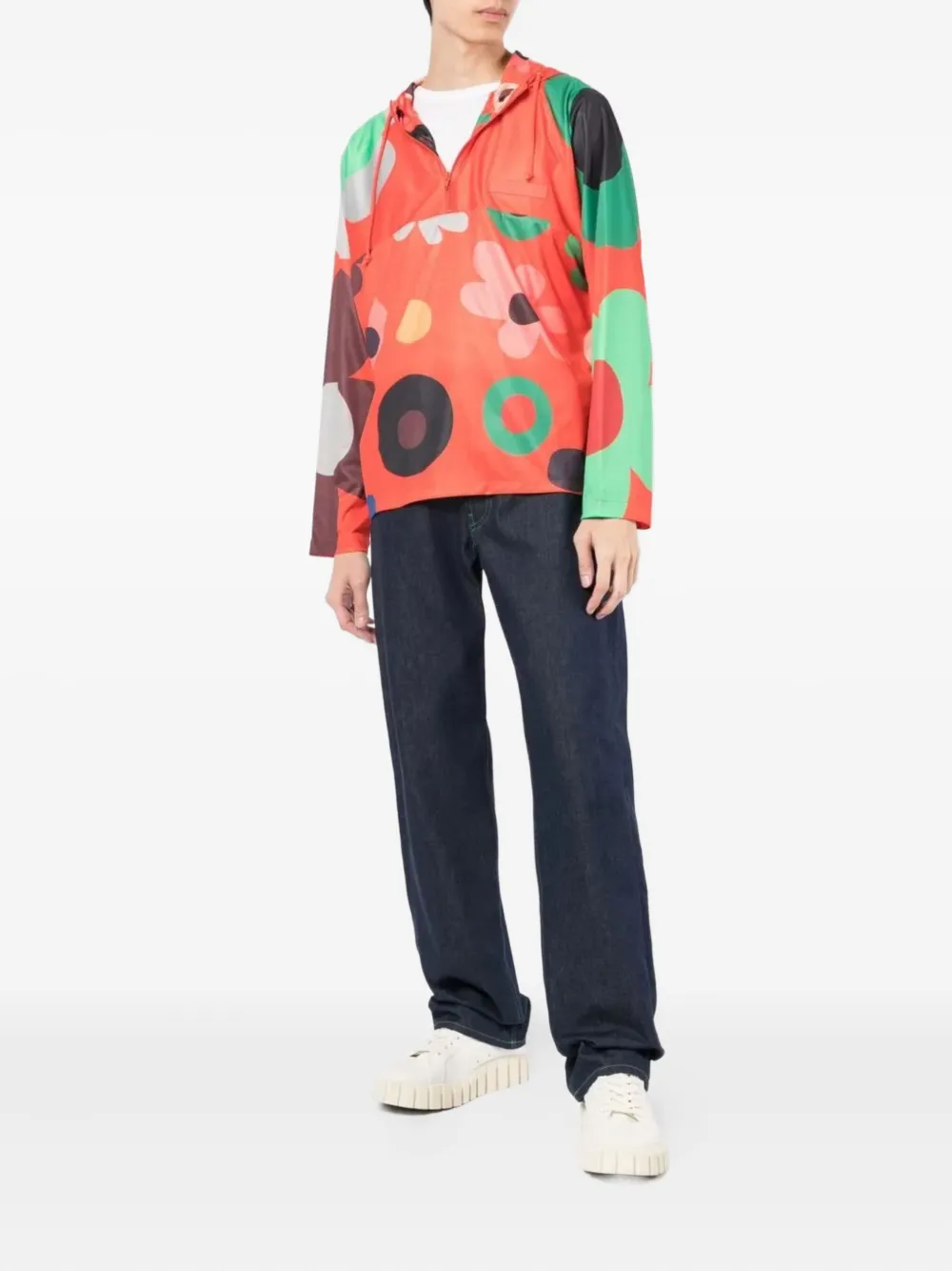 ERL floral-print half-zip jacket | Hooded Jackets | Image 2