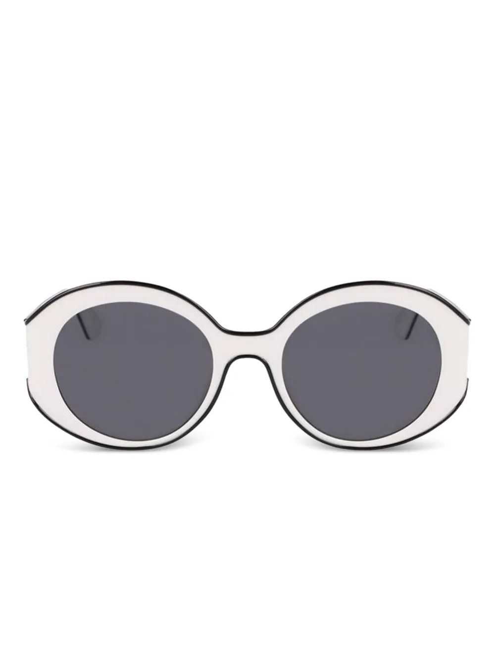 Longchamp round-frame sunglasses - ホワイト Longchamp round-frame sunglasses - ホワイト