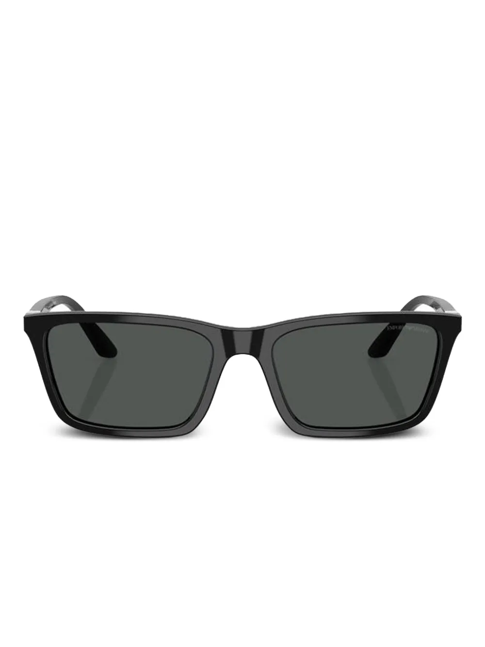 Emporio Armani square-frame jewel-detail sunglasses Zwart
