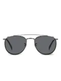 DAVID BECKHAM EYEWEAR clip-on pilot sunglasses - Silver