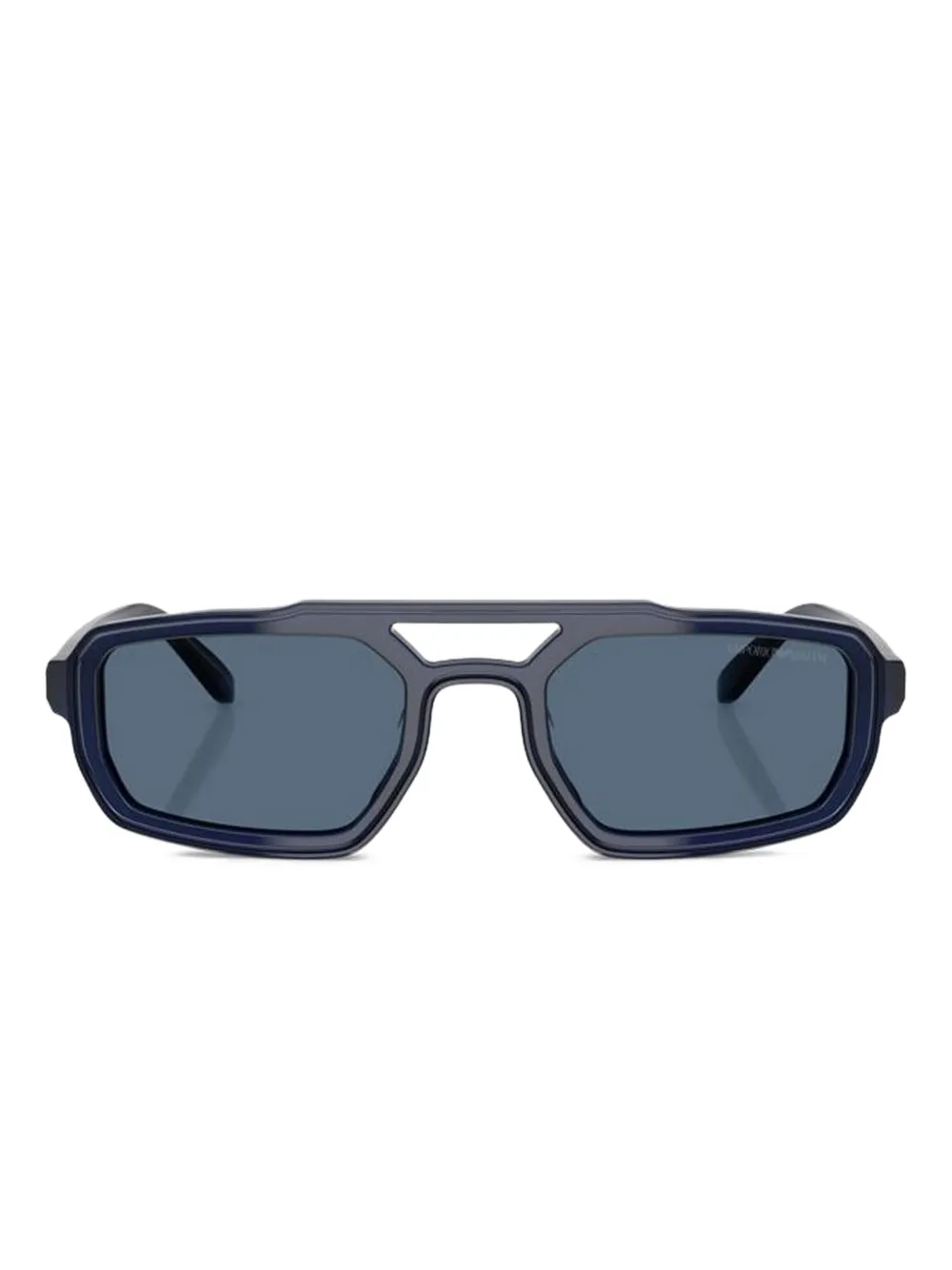Emporio Armani geometric-frame sunglasses Blauw