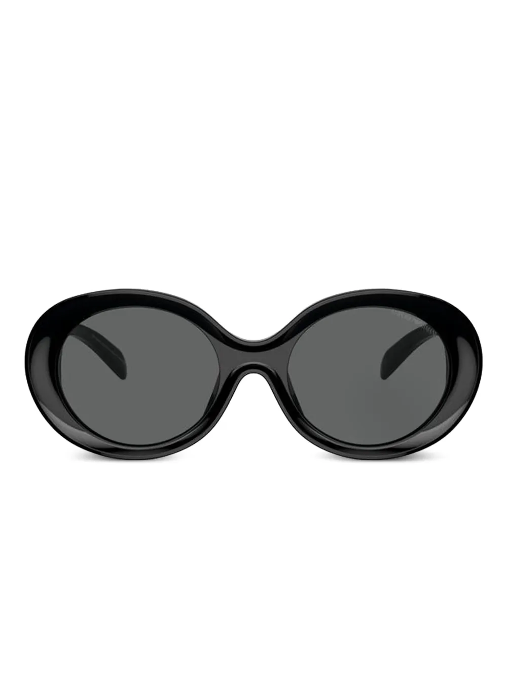 Emporio Armani oval-frame sunglasses Zwart