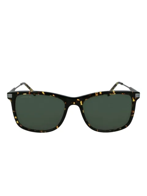 Lacoste lentes de sol con armazón cuadrada estilo carey