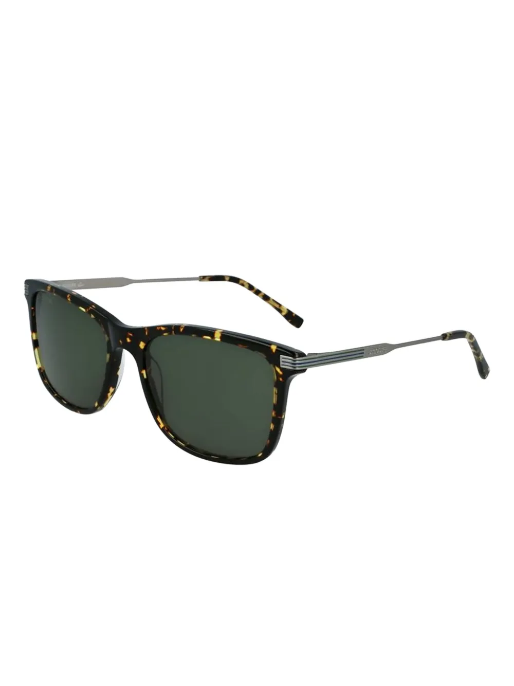 Lacoste tortoiseshell square-frame sunglasses Groen