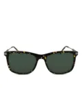 Lacoste tortoiseshell square-frame sunglasses - Green