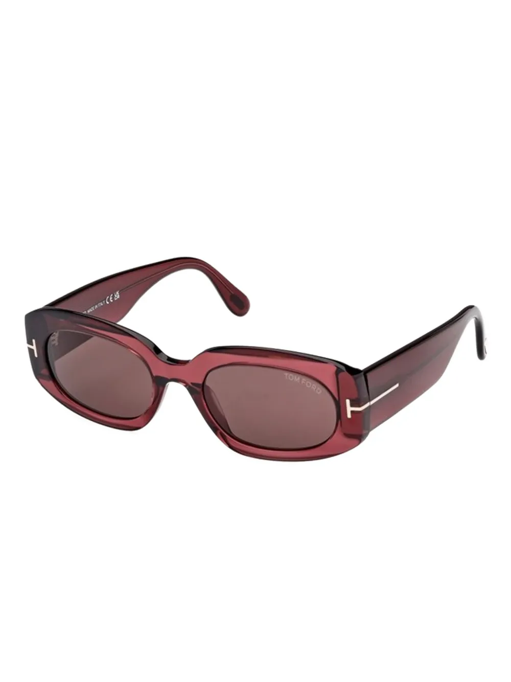 TOM FORD Eyewear Cielle oval-frame sunglasses Rood