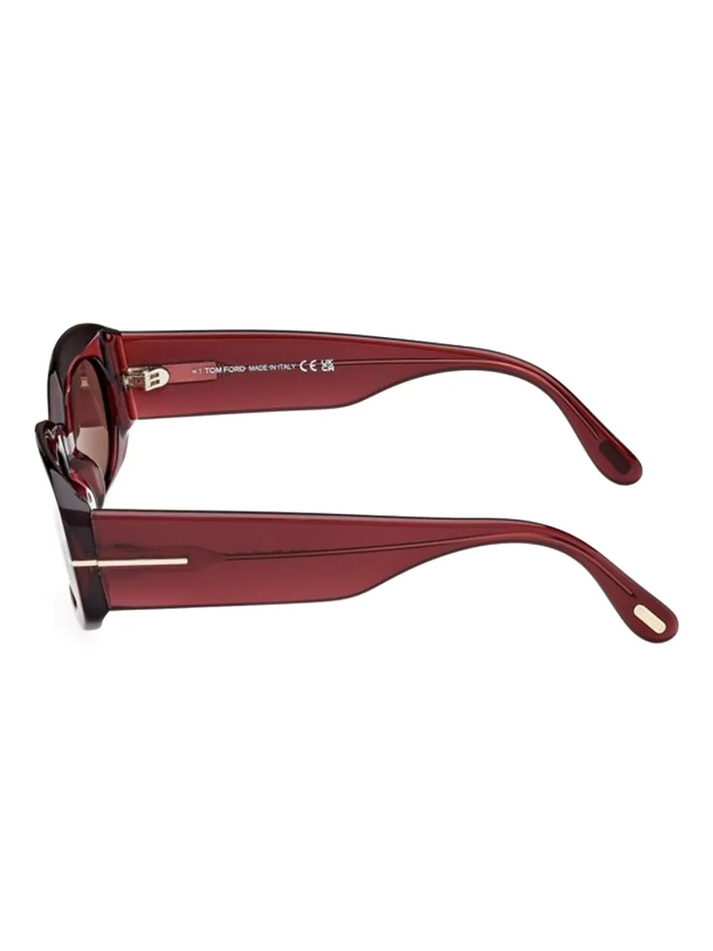 TOM FORD Eyewear Cielle oval-frame sunglasses Rood