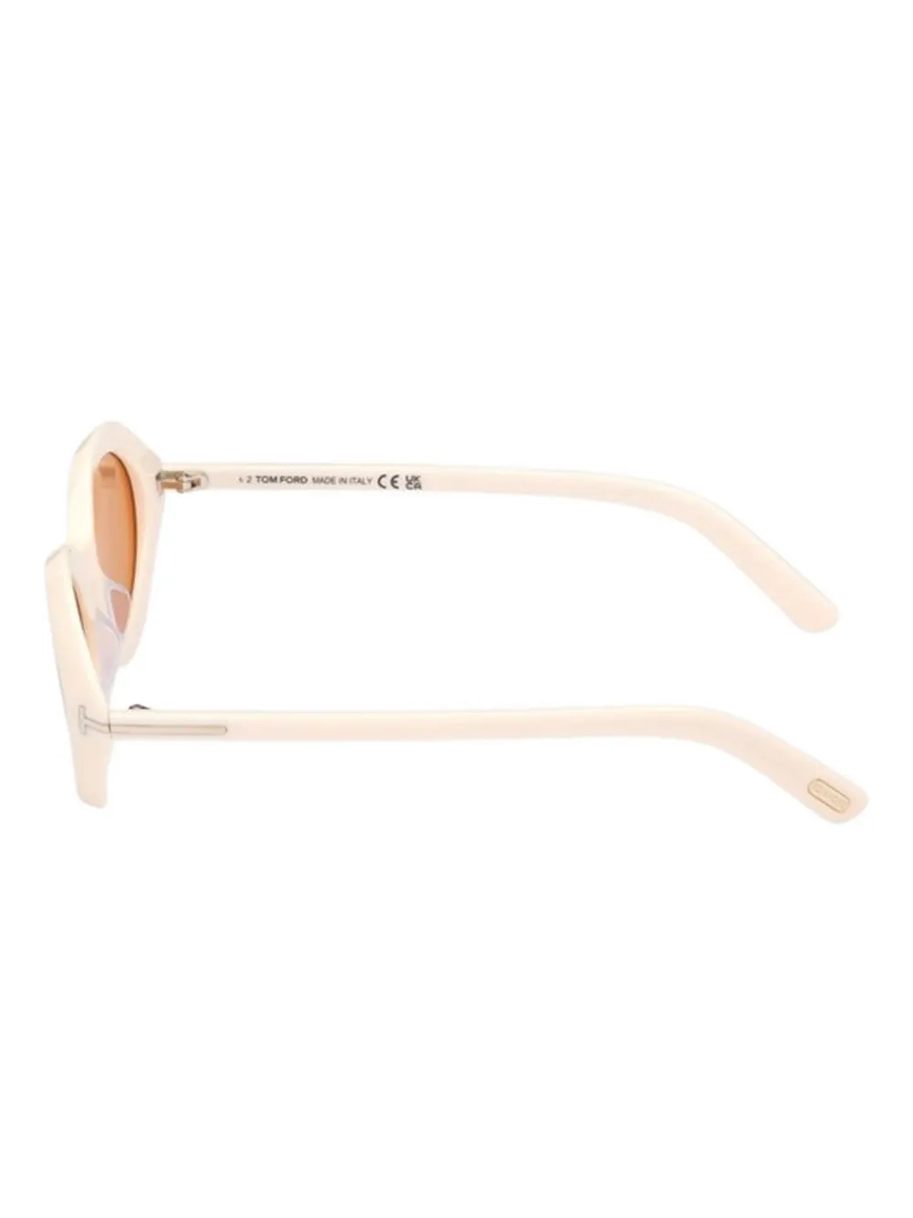 TOM FORD Eyewear oval-frame sunglasses Beige