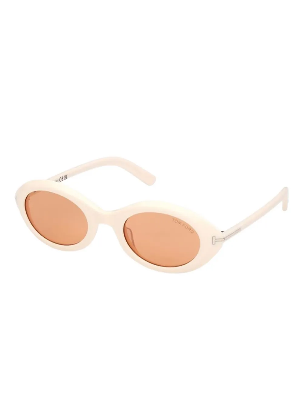 TOM FORD Eyewear oval-frame sunglasses Beige