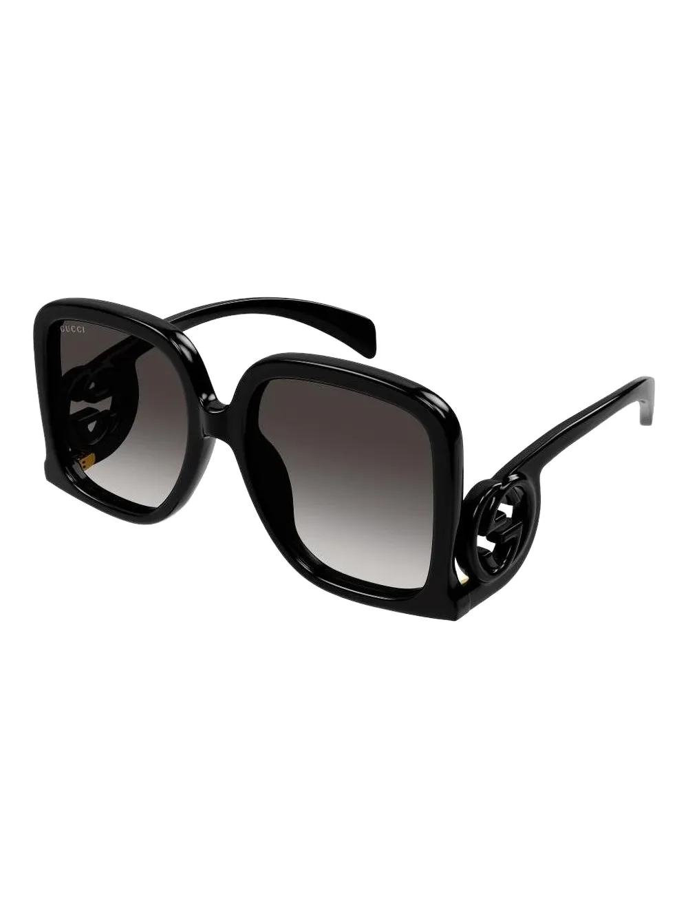 Gucci Eyewear GG logo square sunglasses Zwart