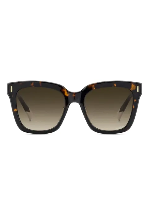MISSONI EYEWEAR tortoiseshell square sunglasses
