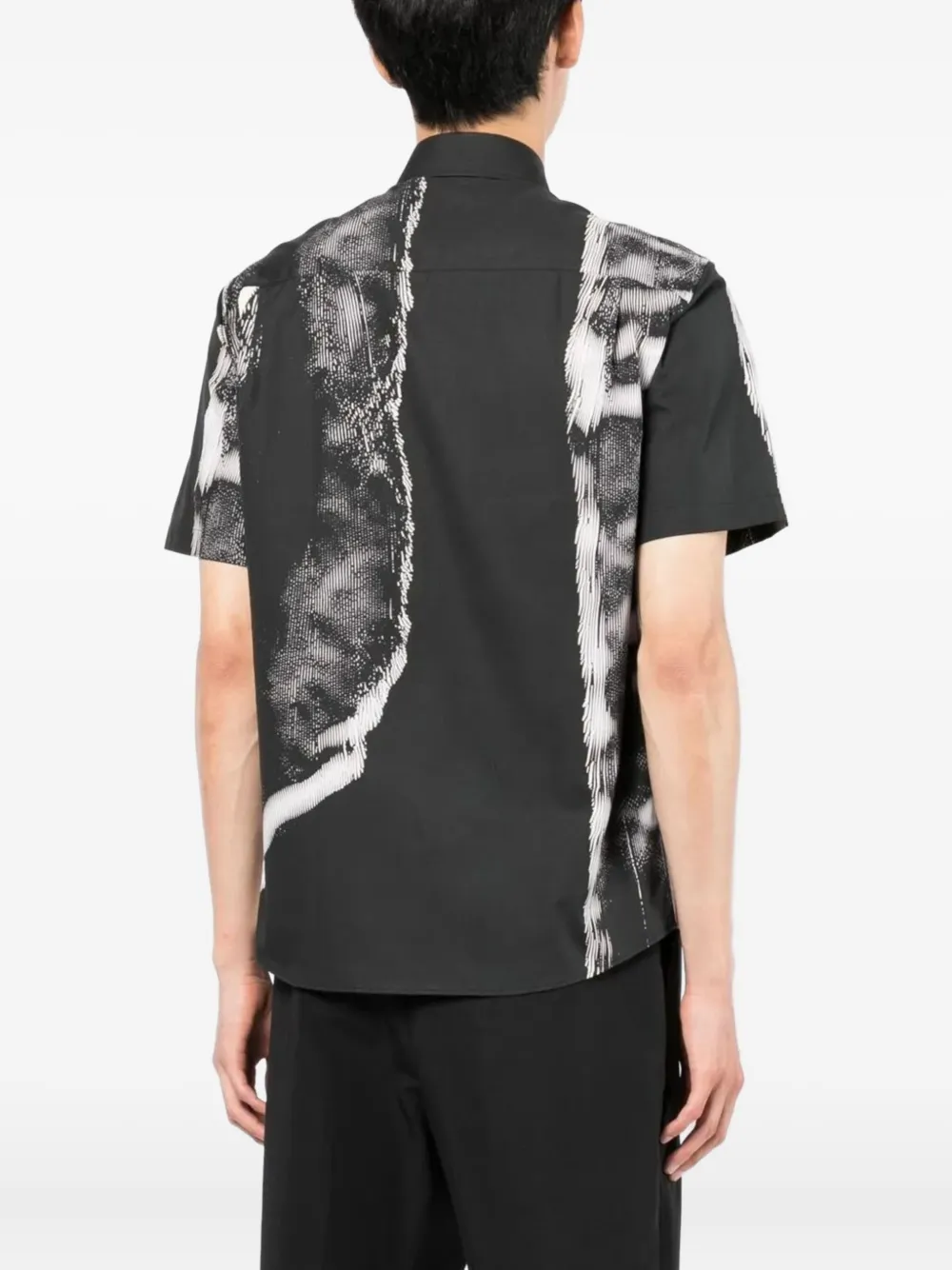 Dunhill Overhemd met abstracte print Zwart