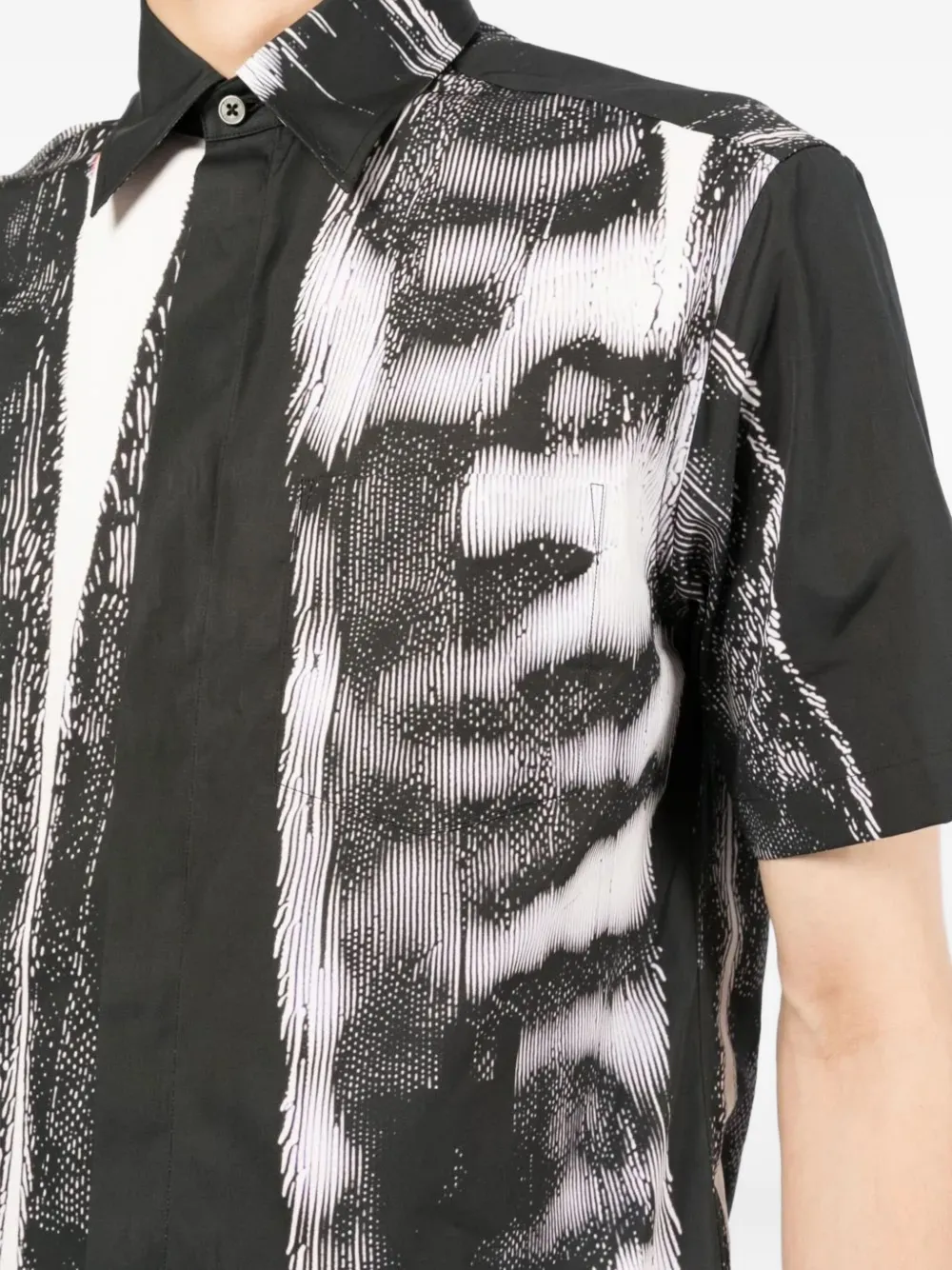 Dunhill Overhemd met abstracte print Zwart