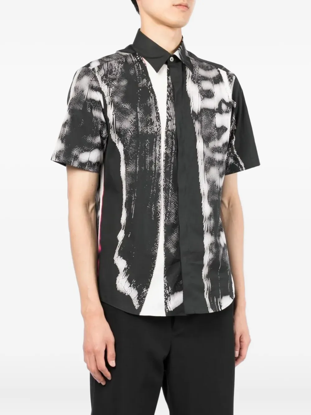 Dunhill Overhemd met abstracte print Zwart
